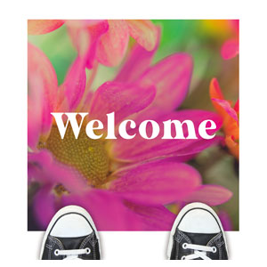 Mother's Day Bloom Welcome Floor Stickers