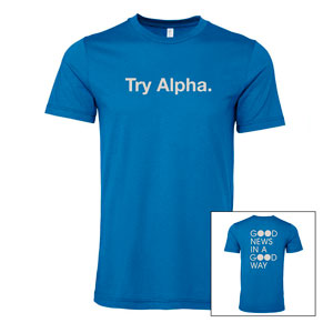 Try Alpha Good News T-Shirt Large Alpha Products