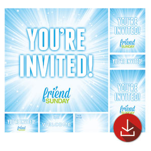 Friend Sunday Rays Church Graphic Bundles