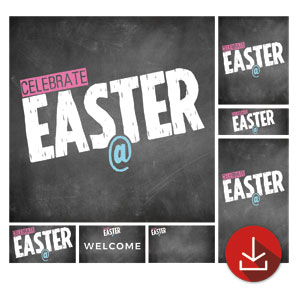 Easter At Chalk Church Graphic Bundles