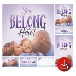 BTCS You Belong Here Family Selfie Church Graphic Bundles