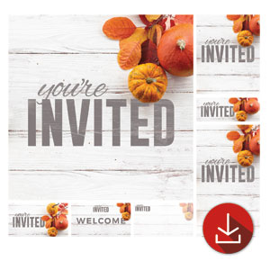 Fall Pumpkins and Branch Church Graphic Bundles