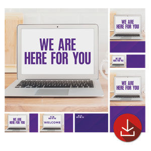 Online Laptop Church Graphic Bundles