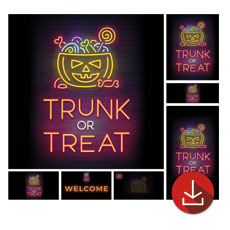 Trunk or Treat Neon 