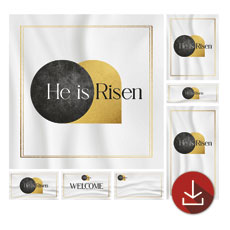 He Is Risen Gold 