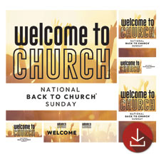 Back to Church Welcomes You Orange 