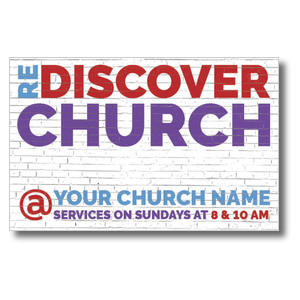 Brick Rediscover Church 4/4 ImpactCards