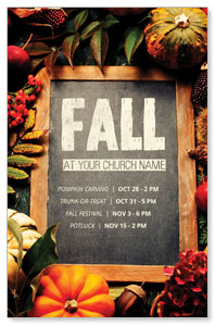 Fall Events Chalkboard 4/4 ImpactCards