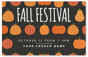 Pumpkins Hand Drawn Fall Festival 4/4 ImpactCards