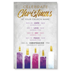 Christmas Advent Candles 