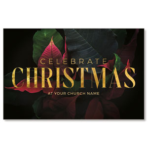 Christmas Poinsettia 4/4 ImpactCards