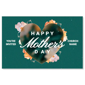 Mother's Day Floral Heart 4/4 ImpactCards