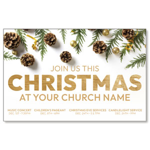 Join Us Christmas Pinecones 4/4 ImpactCards