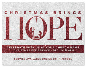 Christmas Brings Hope Sparkle ImpactMailers