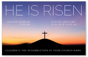 He Is Risen Sunrise Medium InviteCards