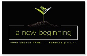 New Beginning Plant Medium InviteCards