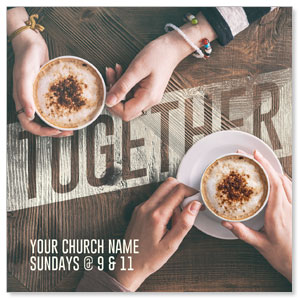 Together Coffee 3.75" x 3.75" Square InviteCards