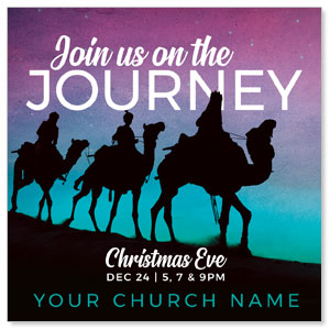 Wise Men Christmas Journey 3.75" x 3.75" Square InviteCards