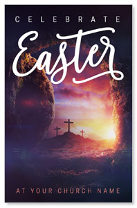 Dramatic Tomb Easter Medium InviteCards