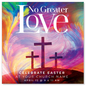 No Greater Love 3.75" x 3.75" Square InviteCards