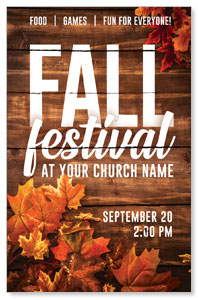 Rustic Fall Festival Medium InviteCards