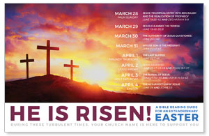 Risen Sunrise Crosses Medium InviteCards