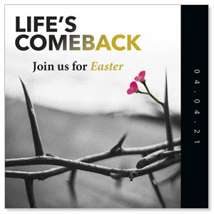 Life's Comeback 3.75" x 3.75" Square InviteCards