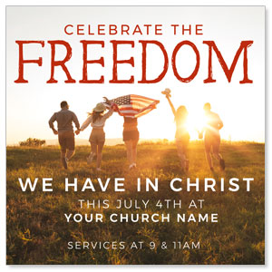 Celebrate the Freedom 3.75" x 3.75" Square InviteCards