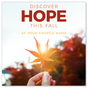 Fall Discover Hope 3.75" x 3.75" Square InviteCards