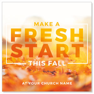 Fresh Start Fall 3.75" x 3.75" Square InviteCards