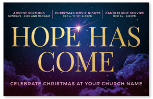 Hope Has Come Sky Medium InviteCards