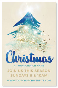 Christmas Sparkle Tree Medium InviteCards