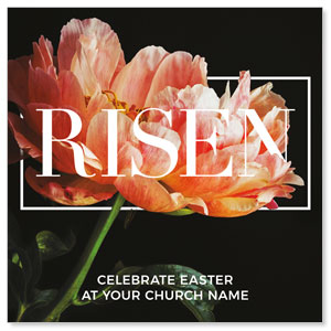 Risen Flower 3.75" x 3.75" Square InviteCards