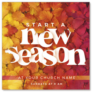 Start A New Season 3.75" x 3.75" Square InviteCards