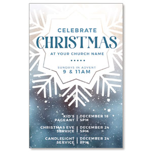 Christmas Snowflake Medium InviteCards