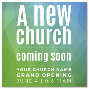 A New Church 3.75" x 3.75" Square InviteCards