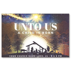 Unto Us Medium InviteCards