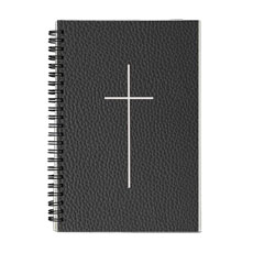 Black Leather Pattern Cross 