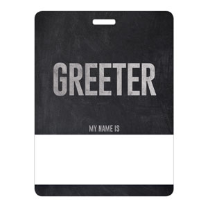 Slate Greeter Name Badges