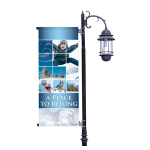 Belong Winter Light Pole Banners