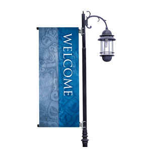 Cross Welcome Light Pole Banners