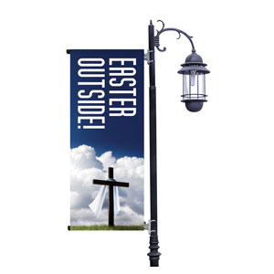 Easter Outside Light Pole Banners