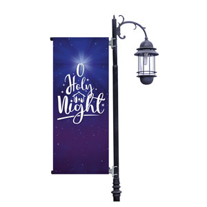 O Holy Night Light Pole Banners