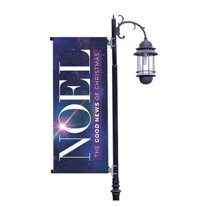 Noel Good News Light Pole Banners