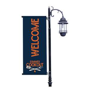 Summer Cookout Light Pole Banners