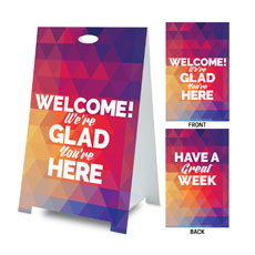 Geometric Bold Welcome Great Week 