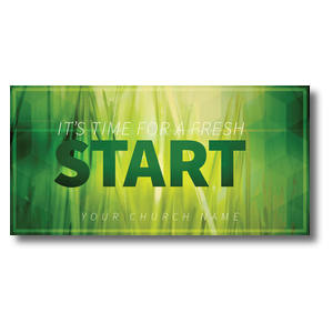 Green Grass Start 11 x 5.5 Oversized Postcard 11" x 5.5" Oversized Postcards