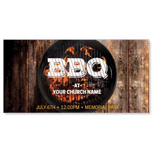 BBQ Grill 11" x 5.5" Oversized Postcards