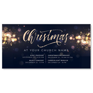 Christmas Sparkle Events 11" x 5.5" Oversized Postcards