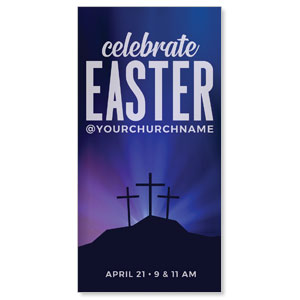 Aurora Lights Celebrate Easter 11" x 5.5" Oversized Postcards